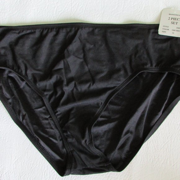 MAINSTREAM Pink Black Tankini - Size 14 - Picture 5 of 8